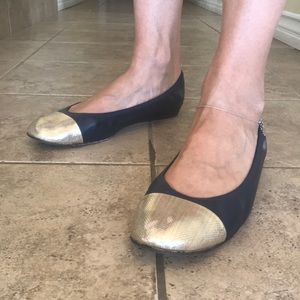 Lanvin navy flats